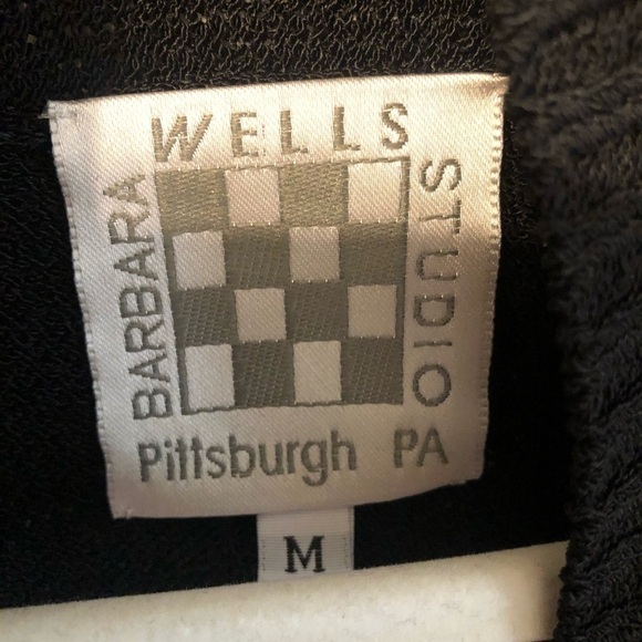 Barbara Wells Studio Pittsburg PA Leather Pocket Vest Medium - Picture 5 of 5